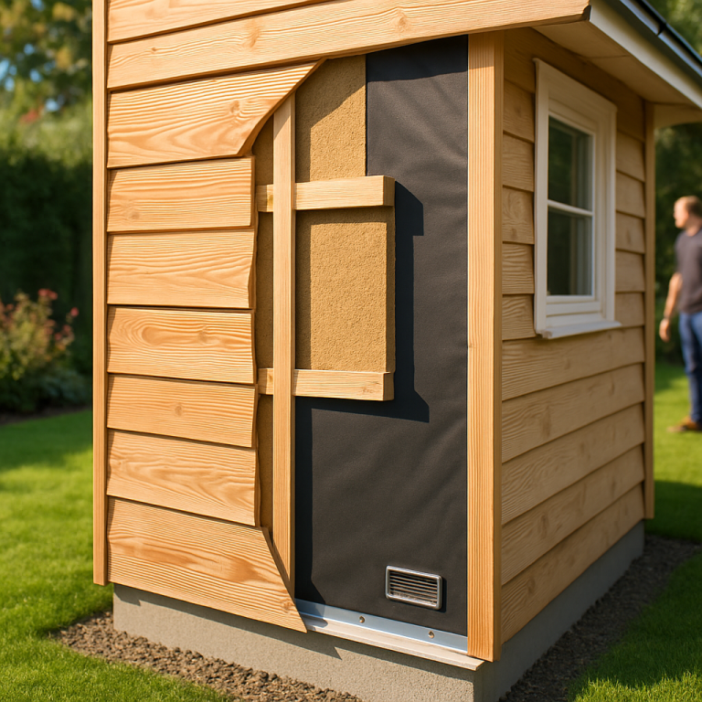 Holzverkleidung und Dämmung im Garten – gartenarchitekt.net