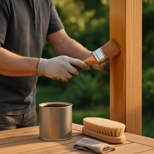 Pflege und Wartung von Holzkonstruktionen im Garten
