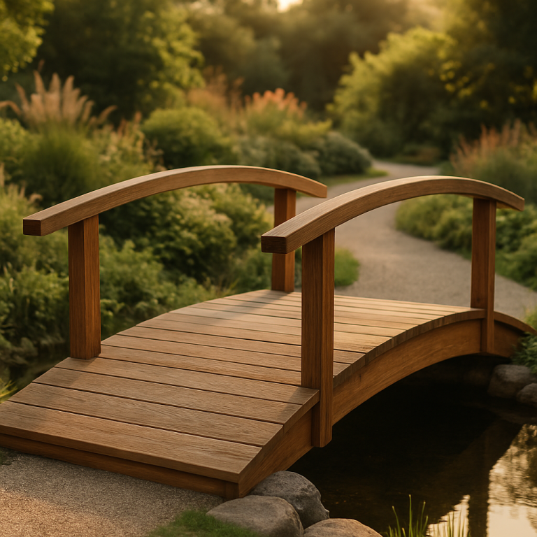 Brückenbau aus Holz im Garten – Tipps von gartenarchitekt.net