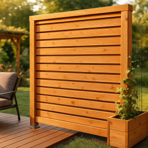 Holzrahmenbau Sichtschutz von gartenarchitekt.net