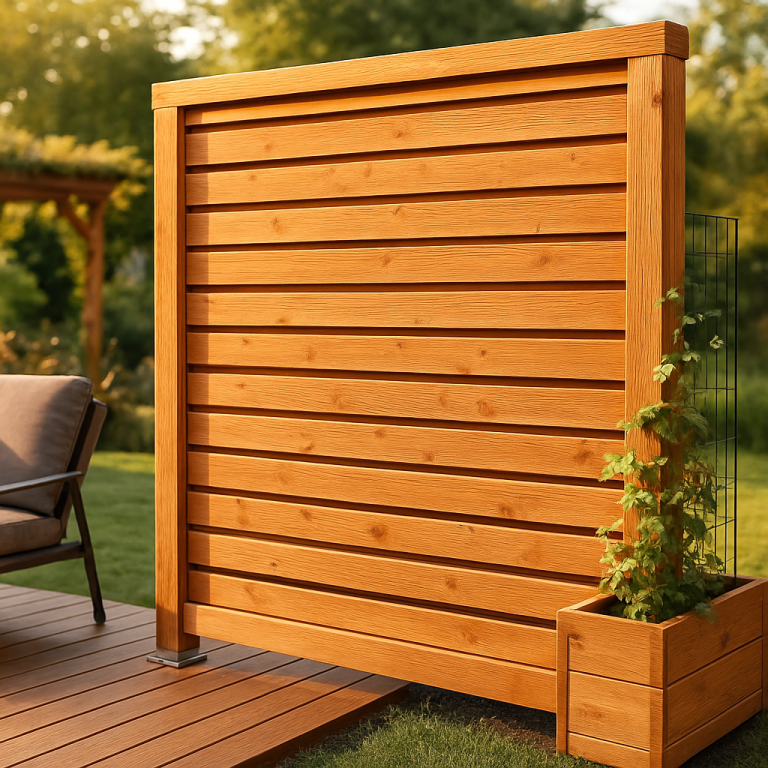 Holzrahmenbau Sichtschutz von gartenarchitekt.net